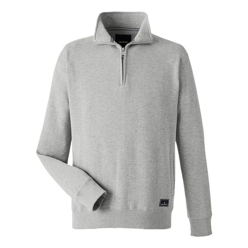 ナウティカ メンズ トップス Tシャツ スウェット フリース Nauticanchor Fleece QuarterZip Sweatshirt Oxford Heather ヘザー