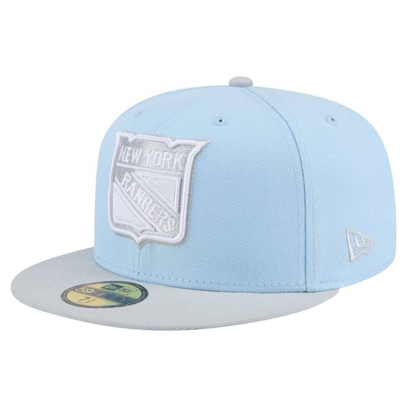 ニューエラ メンズ アクセサリー 帽子 Mens New Era Light BlueGray New York Rangers Color Pack 2Tone 59FIFTY Fitted Hat Ran Light グレー
