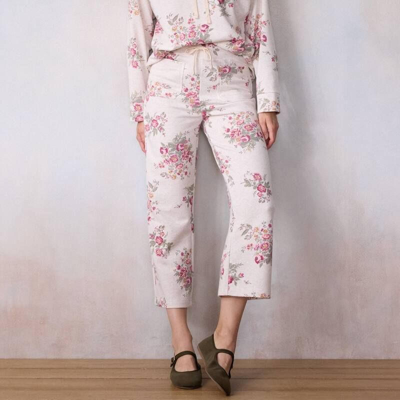 LC Lauren Conrad レディース ボトムス カジュアルパンツ スウェットパンツ Womens LC Lauren Conrad Wildflower Sweatpants Heather Bryce Blooms ヘザー