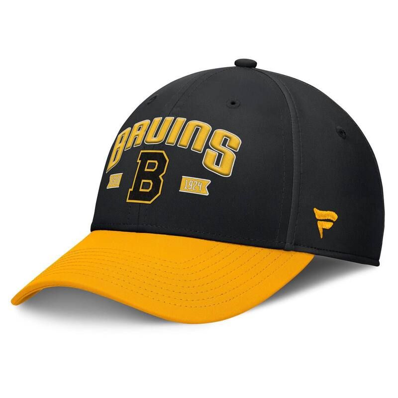 ファナティクス メンズ アクセサリー 帽子 キャップ Mens Fanatics BlackGold Boston Bruins Heritage Captain Flex Hat Bsblack ブラック