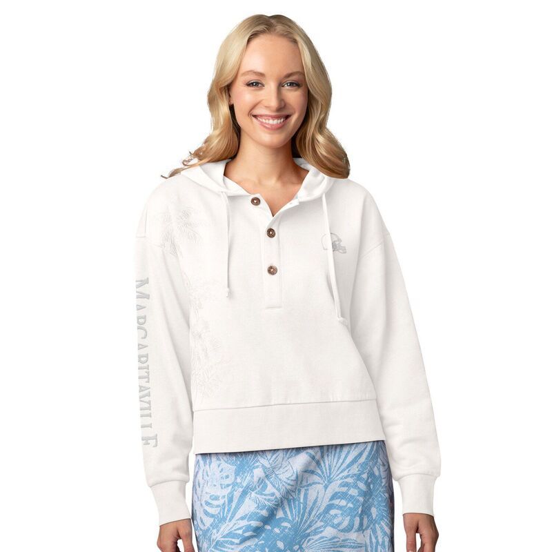 マルガリータビル レディース トップス Tシャツ パーカー Womens Margaritaville Cream Cleveland Browns Islandream Solid Pullover Hoodie Brn Beige ベージュ