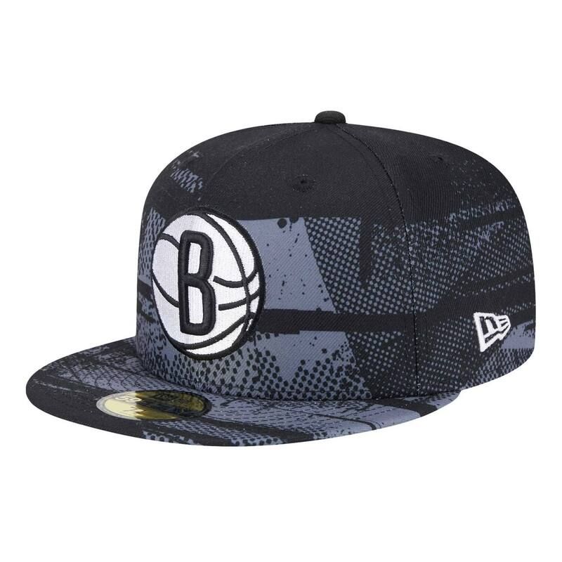ニューエラ メンズ アクセサリー 帽子 Mens New Era Black Brooklynets TipOff 59FIFTY Fitted Hat Net Black ブラック