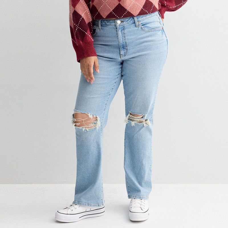 エスオー レディース ボトムス デニムパンツ ブーツカット プラスサイズ ブーツ ジーンズ Juniors Plusize SO HighRise 90s Bootcut Jeans Light Destructed
