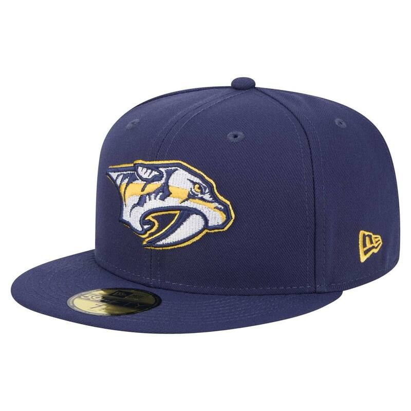 ニューエラ メンズ アクセサリー 帽子 Mens New Era Navy Nashville Predators Core 59FIFTY Fitted Hat Pdt Navy ネイビー