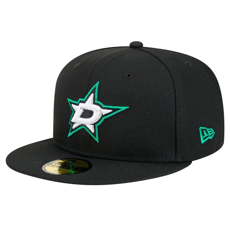 ニューエラ メンズ アクセサリー 帽子 Mens New Era Black Dallastars Core 59FIFTY Fitted Hat Str Black ブラック