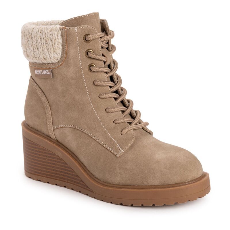 ムクルクス レディース シューズ ブーツ・レインブーツ MUK LUKSky Solange Womens Boots Taupe トープ