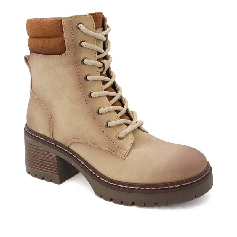 ヨキ レディース シューズ ブーツ・レインブーツ Yoki Jolene Western Lug Sole Womens Boots Taupe トープ