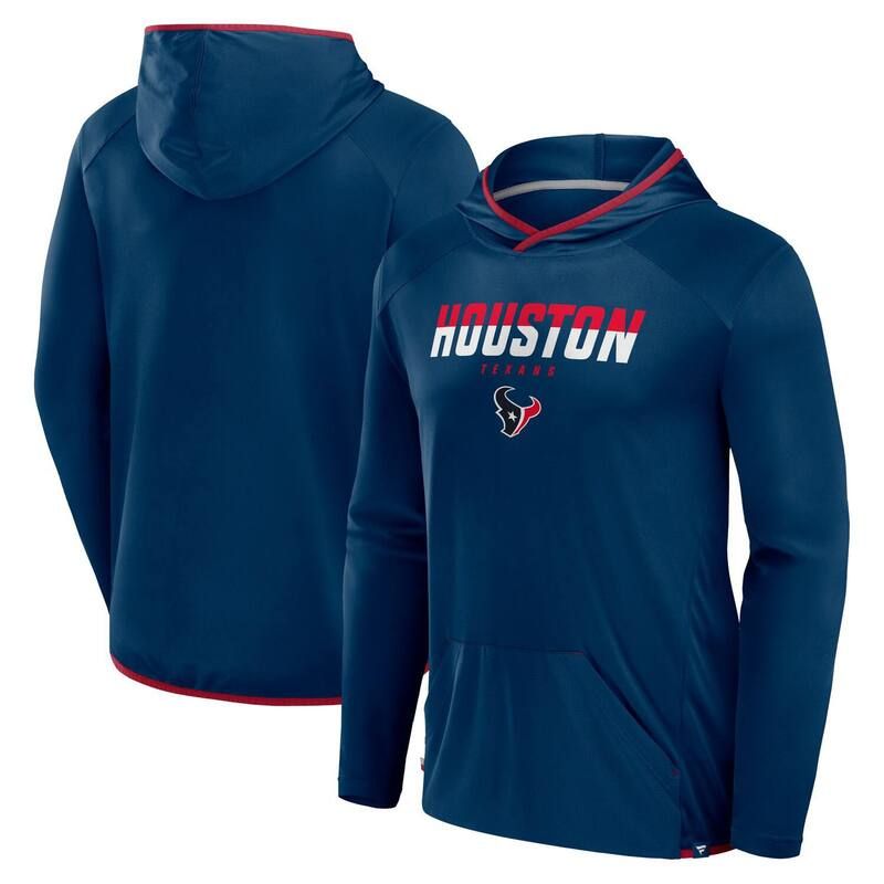ファナティクス メンズ トップス Tシャツ パーカー Mens Fanatics Navy Houston Texans Transitional Defender Hoodie Long Sleeve TShirtxs Navy ネイビー