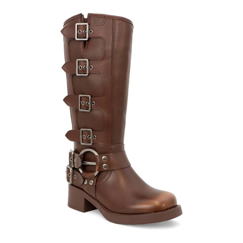 ヨキ レディース シューズ ブーツ・レインブーツ トール Yoki Sarki Riding Tall Womens Boots Brown ブラウン