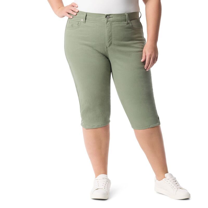 グロリアバンデービルト レディース ボトムス カジュアルパンツ プラスサイズ Plusize Gloria Vanderbilt Amanda Skimmer Pants Garden Sage セージ