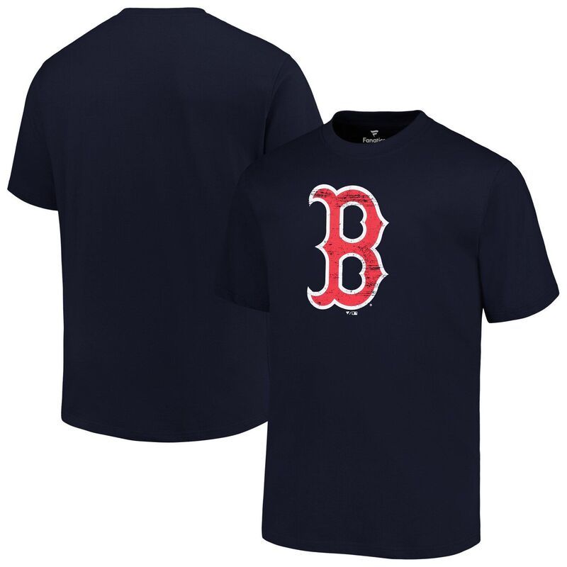 プロファイル メンズ トップス Tシャツ トール ロゴ Mens Profile Navy Boston Red Sox Big Tall Primary Logo TShirt Rsx Navy ネイビー