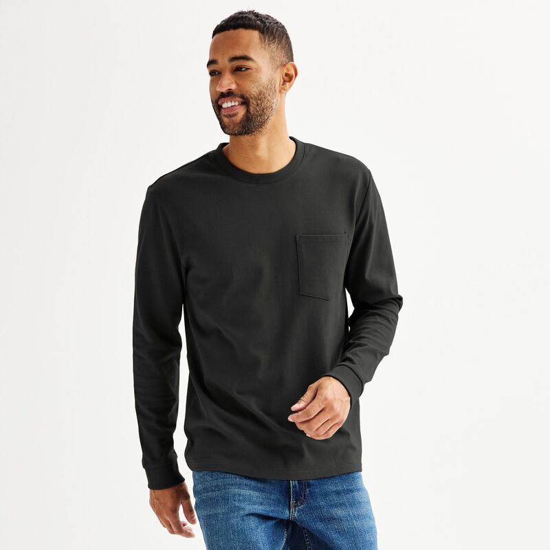 ソノマ メンズ トップス Tシャツ Mensonoma Goods For Life Heavyweight Long Sleeve TShirt Black ブラック