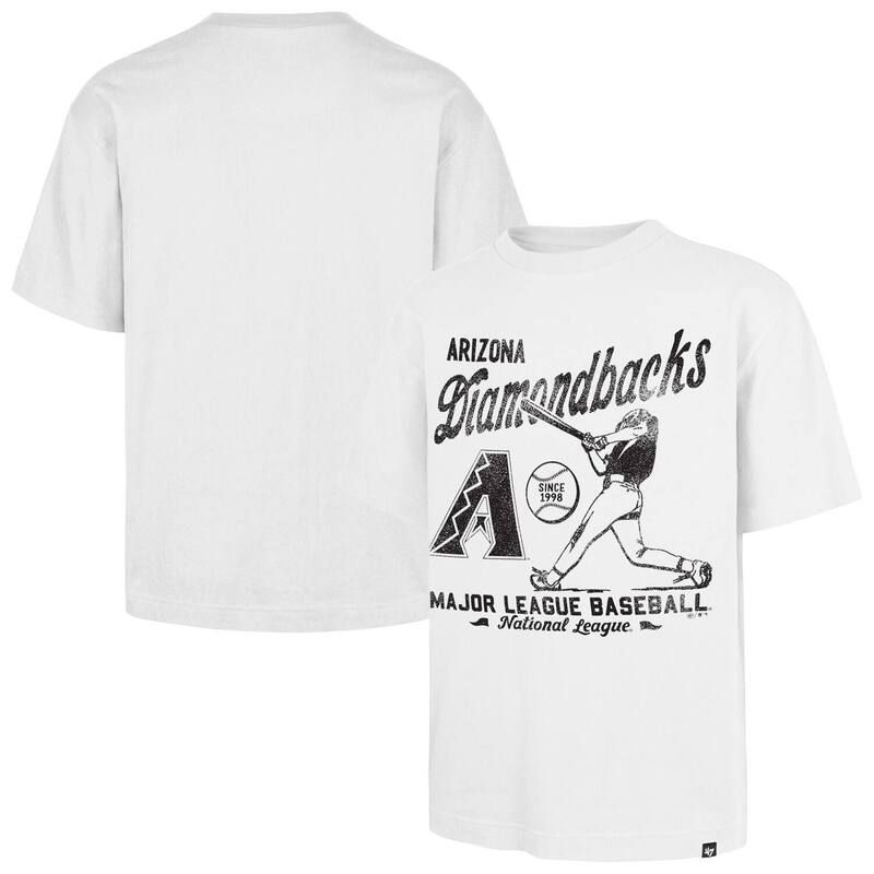 フォーティセブンブランド メンズ トップス Tシャツ 47 Brand Mens 47 White Arizona Diamondbacks Regional Batter Foundation TShirt Dbk White ホワイト