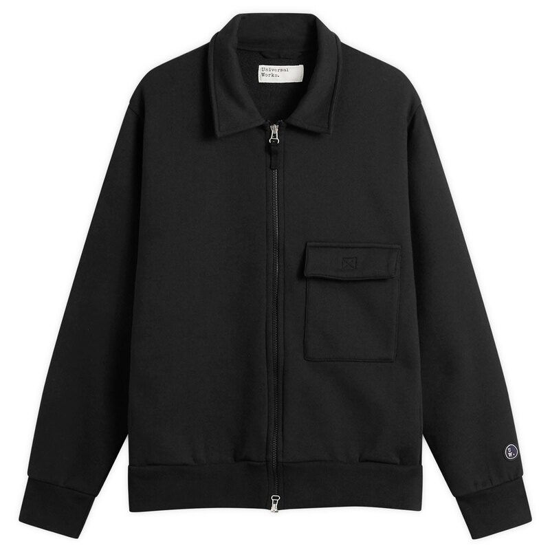 ユニバーサルワークス メンズ アウター ジャケット・ブルゾン Universal Works TylerZip Sweat Jacket Black ブラック