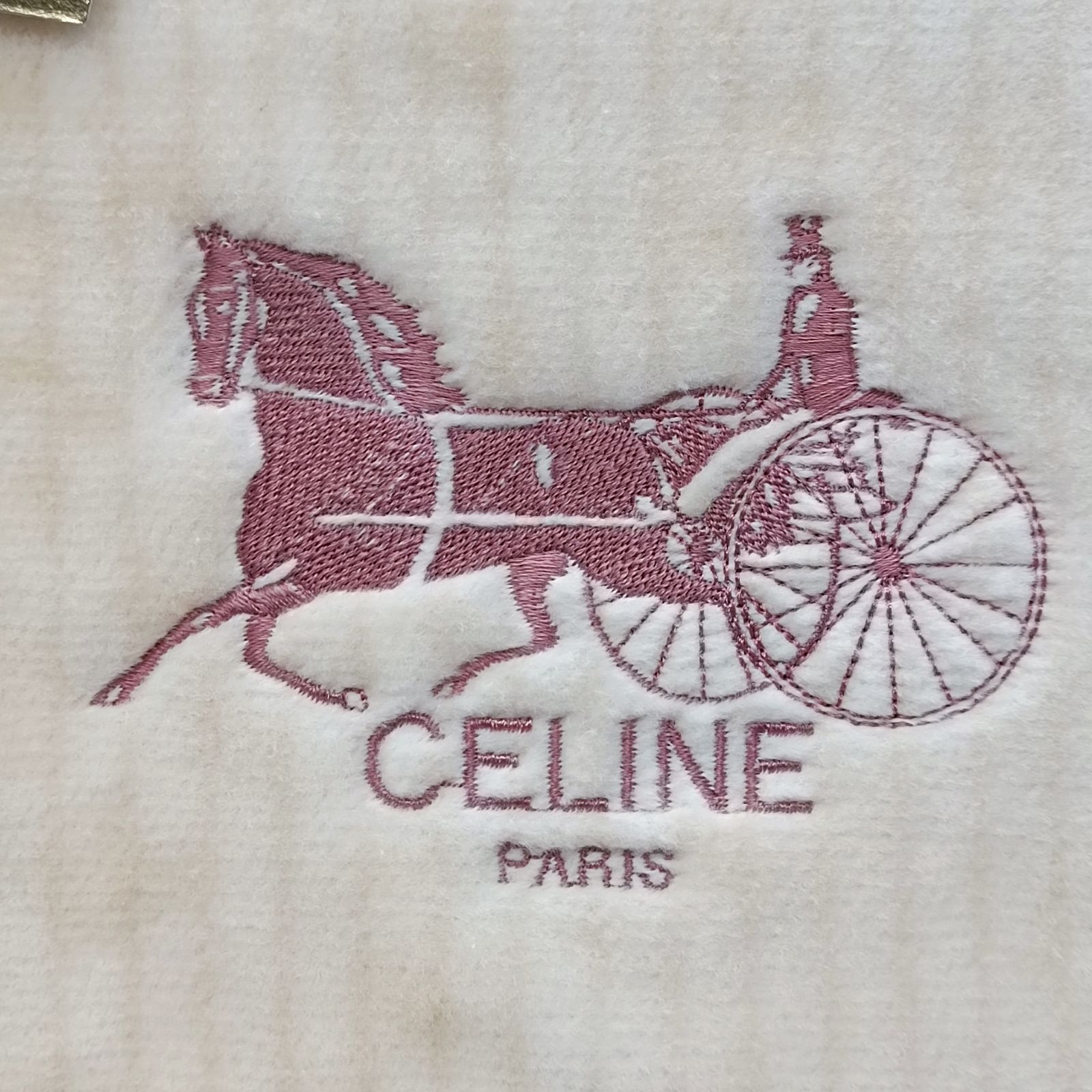 CELINE 》 訳あり セリーヌ 綿毛布 シルキータッチ 高級シール織り 綿