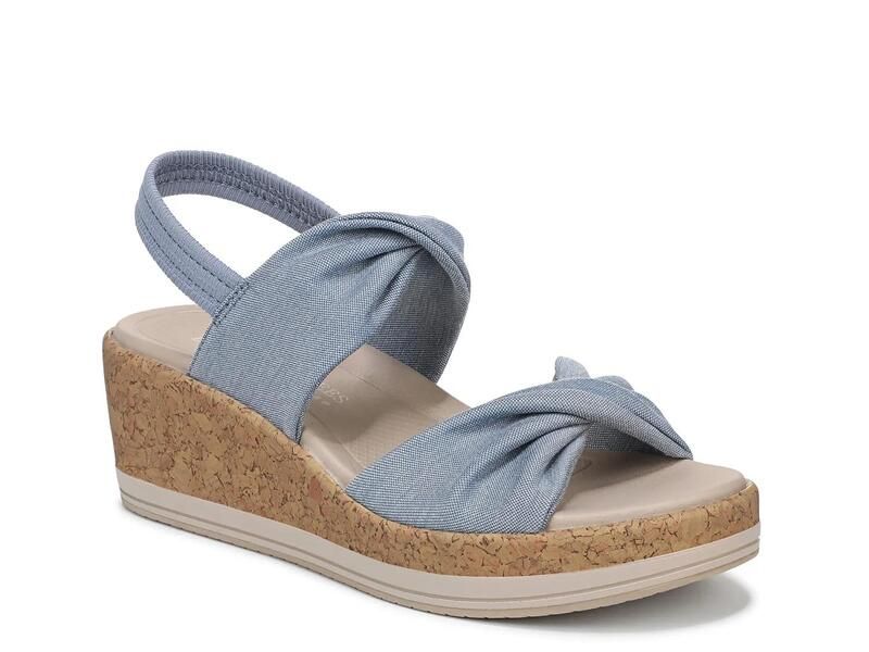 ライフストライド レディース シューズ サンダル LifeStrideRiley Wedge Sandal Blue Denim デニム