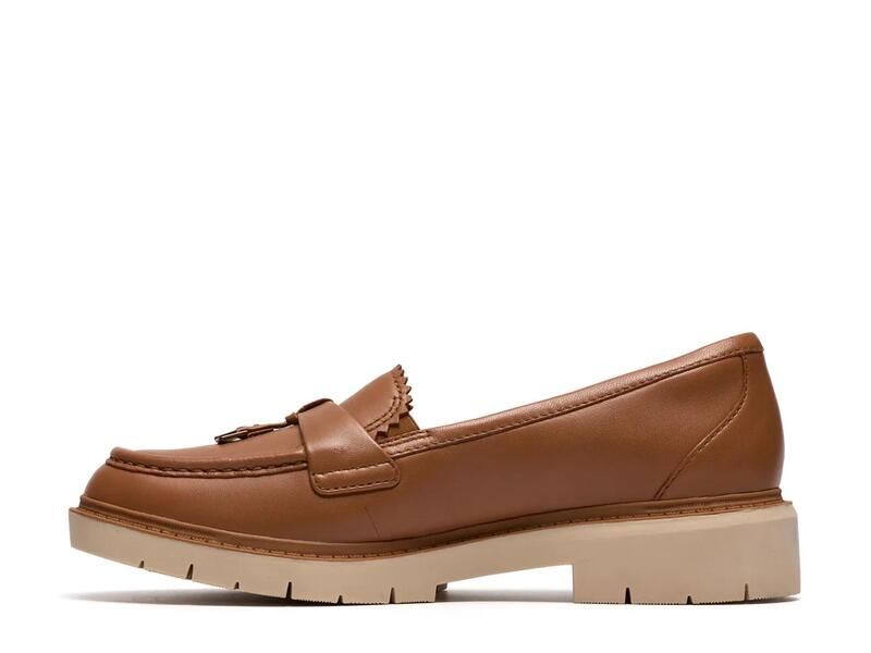 クラークス レディース シューズ サンダル ローファー ClarksWestlynn Bella Loafer Tan Leather タン