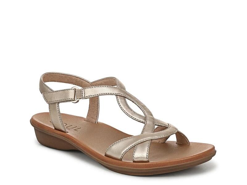 ソウルニュトライザー レディース シューズ サンダル SOUL NaturalizerSolo Sandal Platinum Gold ゴールド