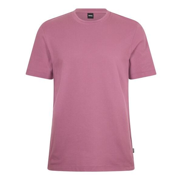 ボス メンズ トップス Tシャツ コットン Boss Mens Tiburt Bubble Structure Cotton Short Sleeve TShirt Bright Purple パープル