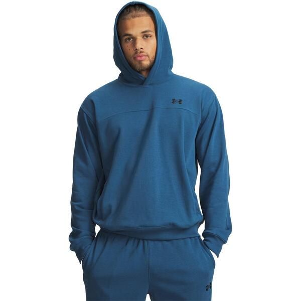 アンダーアーマー メンズ アウター パーカー・スウェット Under Armour Mens Rivalightweight Performance Hoodie BlueBlack ブラック