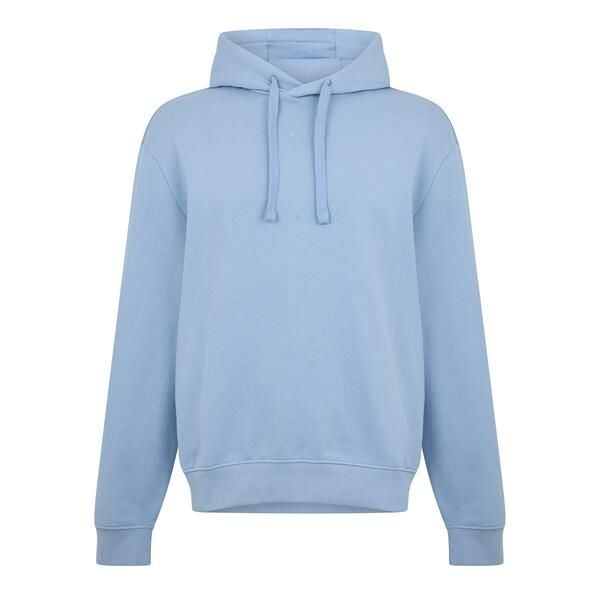 フューゴ メンズ アウター パーカー・スウェット ロゴ Hugo Logo Hoodie Open Blue ブルー