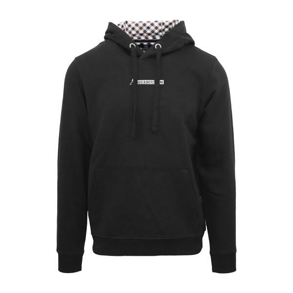 アクアスキュータム メンズ アウター パーカー・スウェット Aquascutumens Hdy Sweat Pull Over Hoodie Black ブラック