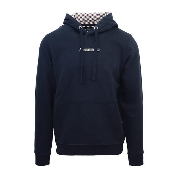 アクアスキュータム メンズ アウター パーカー・スウェット Aquascutumens Hdy Sweat Pull Over Hoodie Navy ネイビー