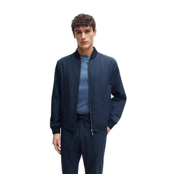 ボス メンズ アウター ジャケット・ブルゾン Boss Mens Formal Jacket Dark Blue ブルー