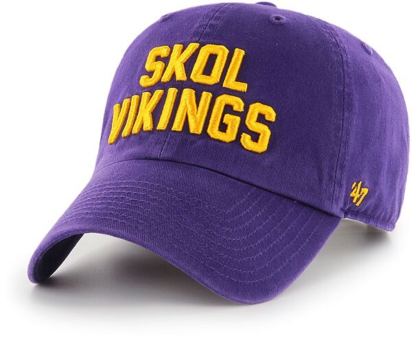 フォーティーセブン メンズ アクセサリー 帽子 47 Adult Minnesota Vikings Purple Skol Clean Up Adjustable Hat NoColor パープル 9,110円