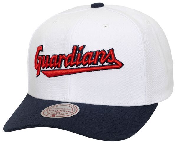 ミッチェルネス メンズ アクセサリー 帽子 Mitchell Ness Adult Cleveland Guardians Whitevergreen Snapback Hat NoColor ホワイト