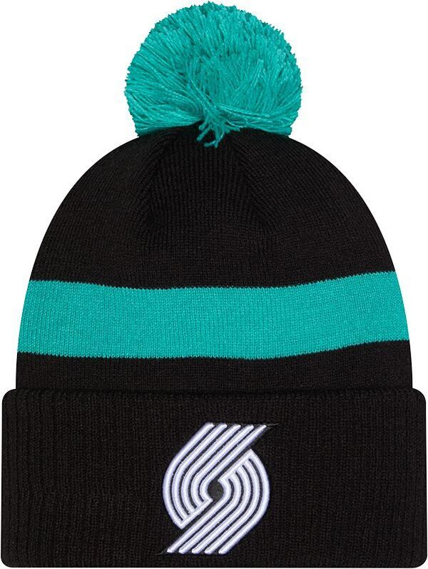 ニューエラ メンズ アクセサリー 帽子 ブレザー ニット ロゴ New Eradult 202526 City Edition Portland Trail Blazers Logo Pom Knit Beanie NoColor