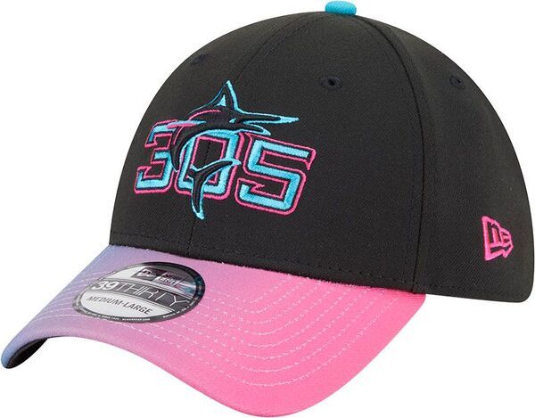 ニューエラ レディース アクセサリー 帽子 New Eradult Miami Marlins City Connect 39Thirty Stretch Fit Hat NoColor