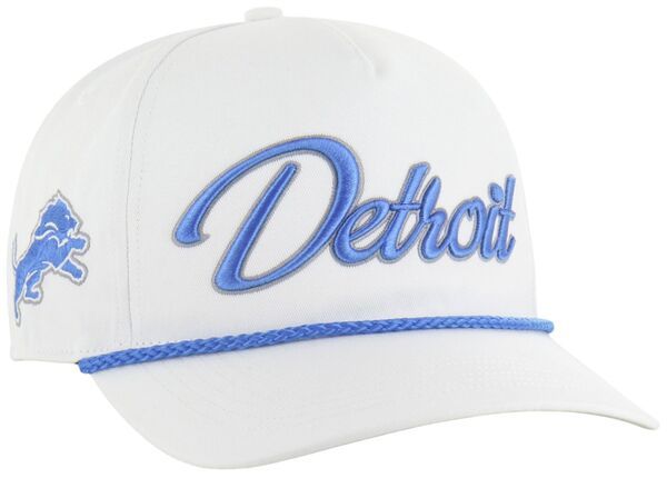 フォーティーセブン メンズ アクセサリー 帽子 47 Adult Detroit Lions White Overhand Hitch Adjustable Hat NoColor ホワイト