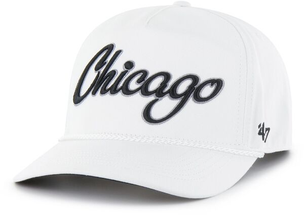 フォーティーセブン メンズ アクセサリー 帽子 47 Adult Chicago White Sox White Overhand Hitch Adjustable Hat NoColor ホワイト