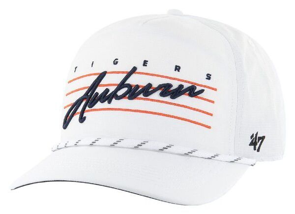 フォーティーセブン メンズ アクセサリー 帽子 ダウン 47 Adult Auburn Tigers White Downburst Hitch Adjustable Hat NoColor ホワイト