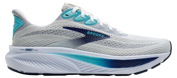 ブルックス メンズ シューズ スニーカー Brooks Mens Ghost 17 Running Shoes WhiteBeacon BlueIpanema ホワイト