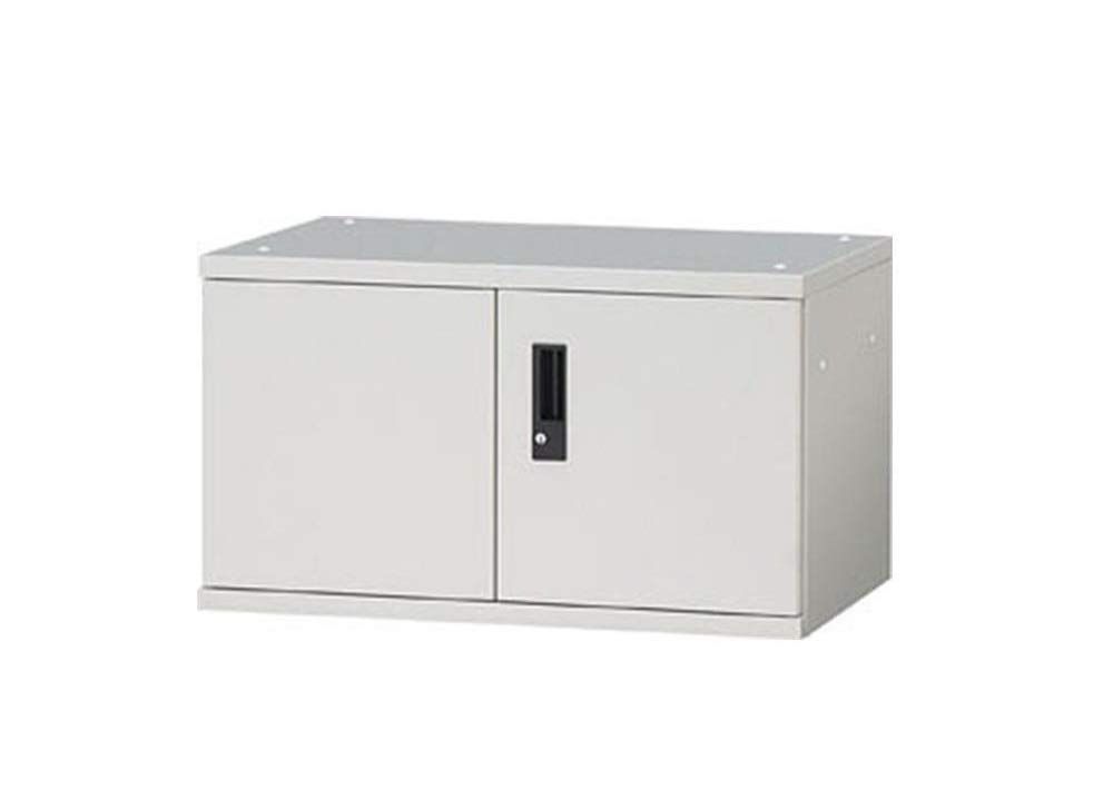 新品 プラス スチール 収納庫 1段 上置き (上乗せ専用) 両開き扉 ホワイトSP-S40 WH 602-546
