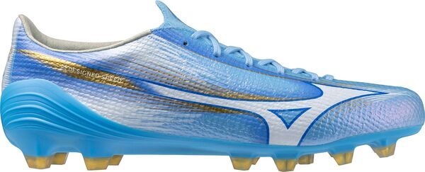 ミズノ メンズ シューズ スニーカー Mizuno Alpha III Japan FG Soccer Cleats BlueWhite ホワイト