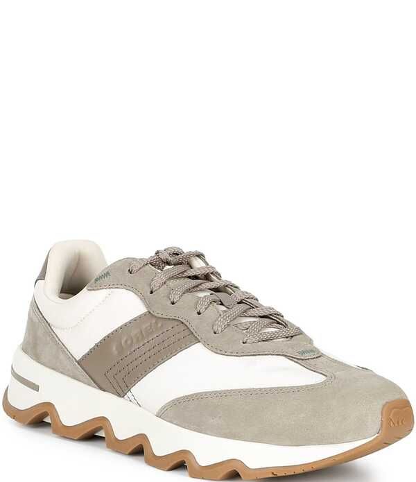 ソレル メンズ シューズ スニーカー スエード レザー Sorel Mens Kinetic Ember Suede Leather Sneakers Bleached Ceramic KhakiI カーキ