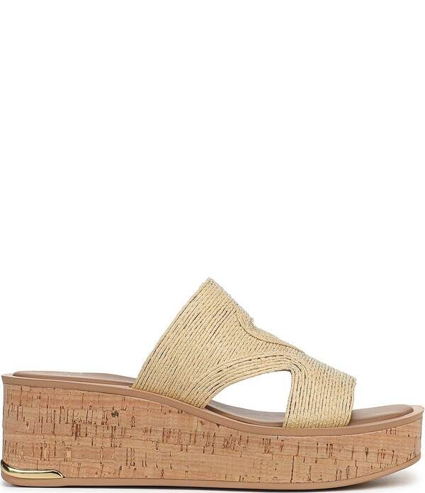 フランコサルト レディース シューズ サンダル プラットフォーム Sarto by Franco Sarto Tahani Woven Platform Wedge Slide Sandals Natural