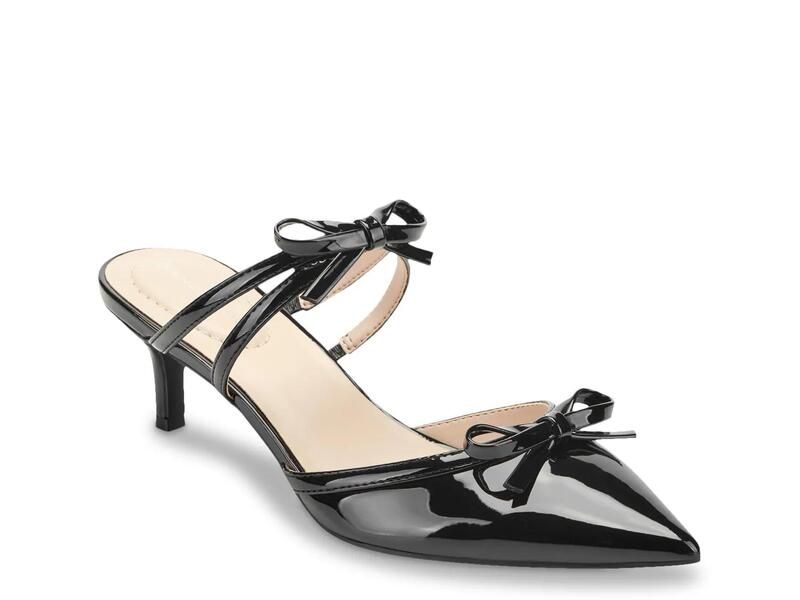 バンドリーノ レディース シューズ サンダル Bandolino Meggin Mule Black Patent ブラック