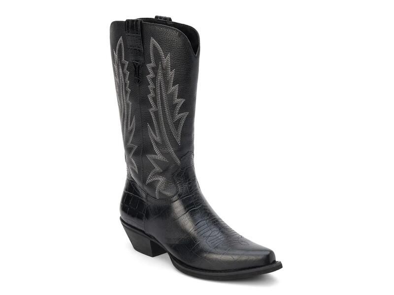 マチス レディース シューズ ブーツ・レインブーツ Matisse Arizona Cowboy Boot Black Leather ブラック