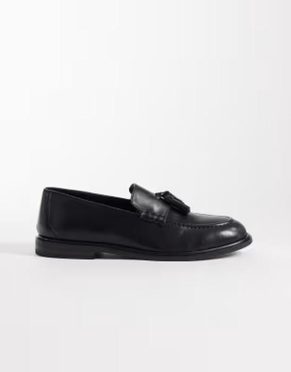 ウォークロンドン メンズ シューズ スリッポン・ローファー レザー Walk London Putney tasseloafers leather Black ブラック