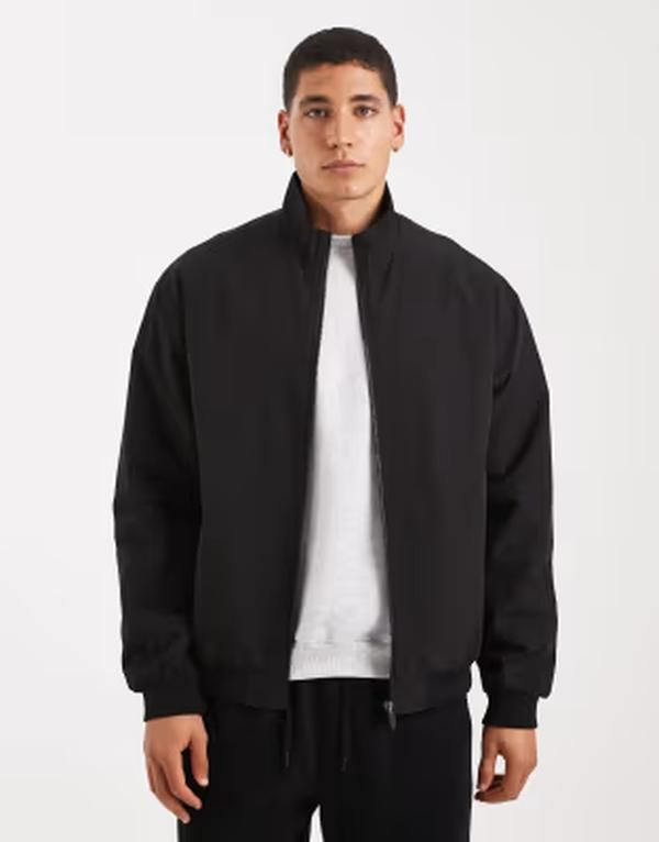ジャック アンド ジョーンズ メンズ アウター ジャケット・ブルゾン Jack Jones harrington jacket Black ブラック