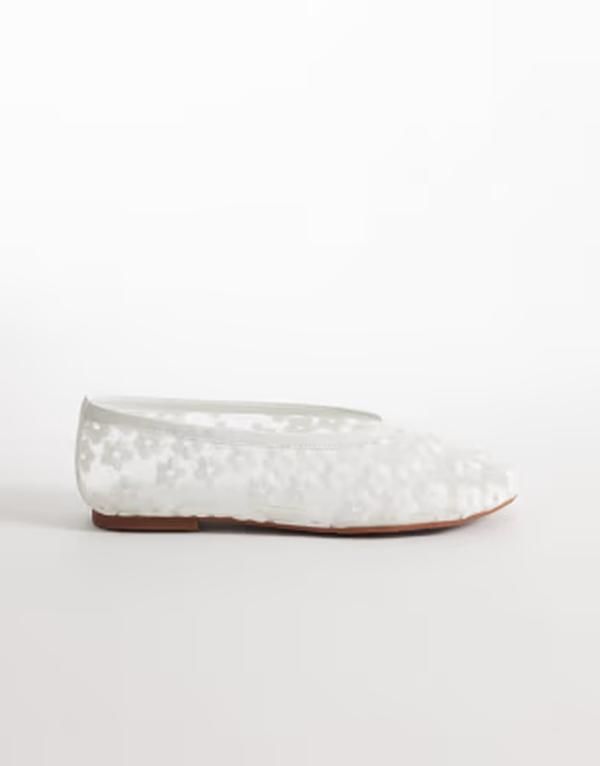 レイド レディース シューズ パンプス 刺繍 RAID Enida ballet flats with embroidered flowers WHITE ホワイト 14,985円