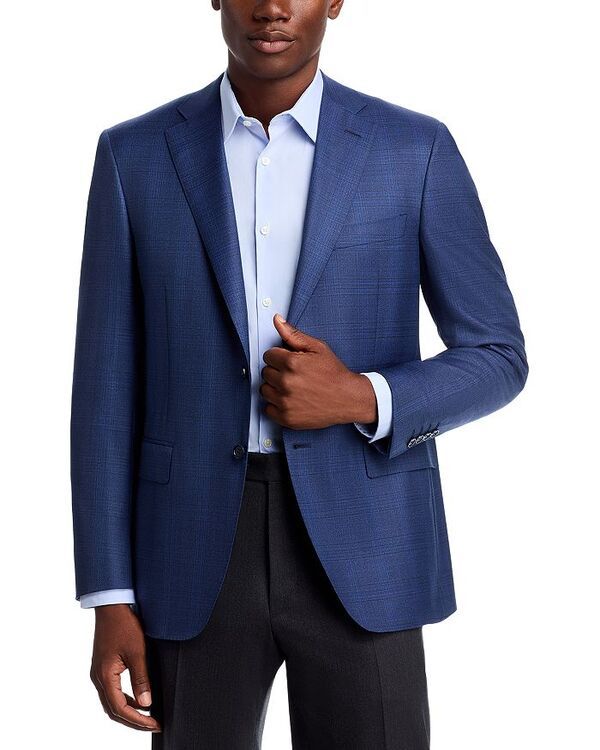 カナーリ レディース アウター コート レギュラーフィット Canali Siena Regular Fitonal Sportcoat Blue ブルー