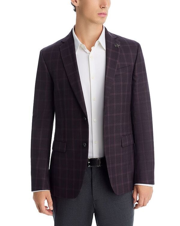 ジョンバルベイトスター ユーエスエー レディース アウター ジャケット・ブルゾン スリムフィット コート John Varvatostar USA Slim Fitonal Plaid Sport Coat Dark Berry チェック