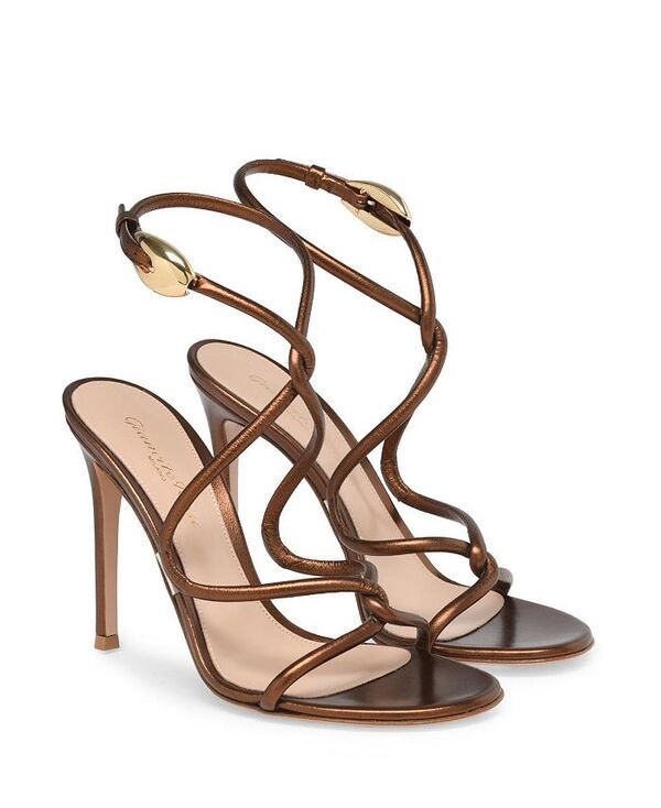 ジャンヴィト ロッシ レディース シューズ サンダル Gianvito Rossi Womens Jungle Mamba Sandals Brownappa Leather ブラウン