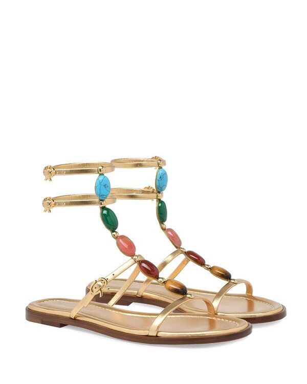 ジャンヴィト ロッシ レディース シューズ サンダル Gianvito Rossi Womenshanti 05 Flats Gold Tone ゴールド