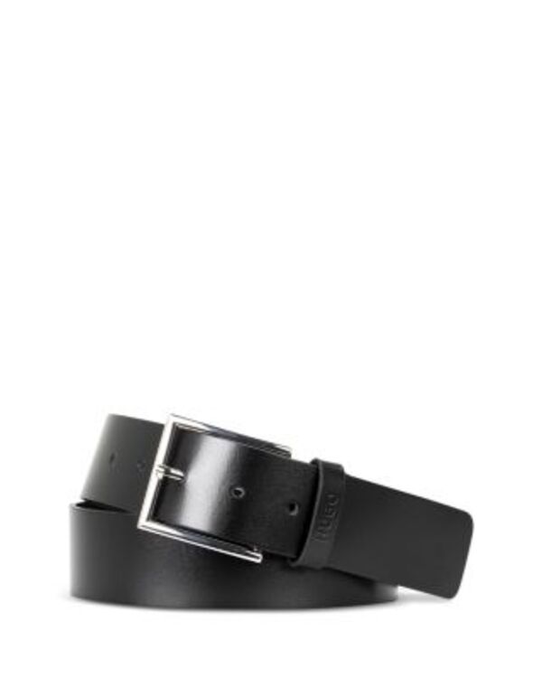 ボス メンズ アクセサリー ベルト レザー BOSS Mens Giaspo Leather Belt Black ブラック